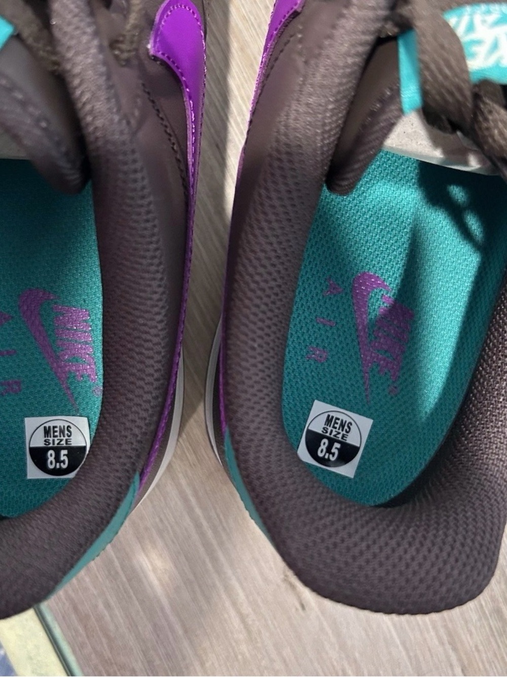 Nike Air Force 1 Low "Baroque Brown/Vivid Purple" ID# IM2368-237 Men’s 8.5 NWOB - Picture 9 of 11